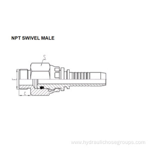 NPT Thread Swivel Male 15611SW